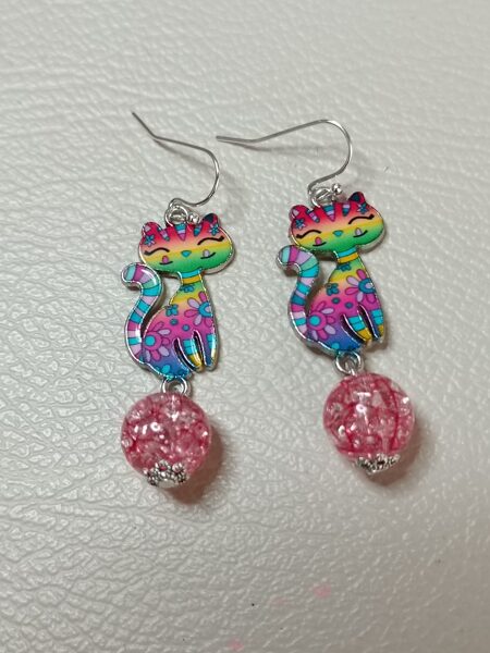 Varavīksnes krāsas kaķis 1