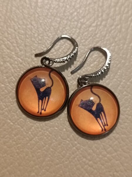 Oranžais melnais kaķis, 18mm